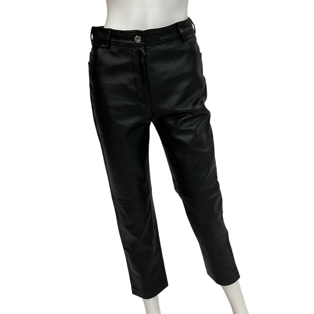 Stella Mccartney Sleek Black Hailey Cropped Trousers Size 36 EU / US 4 - Picture 2 of 5